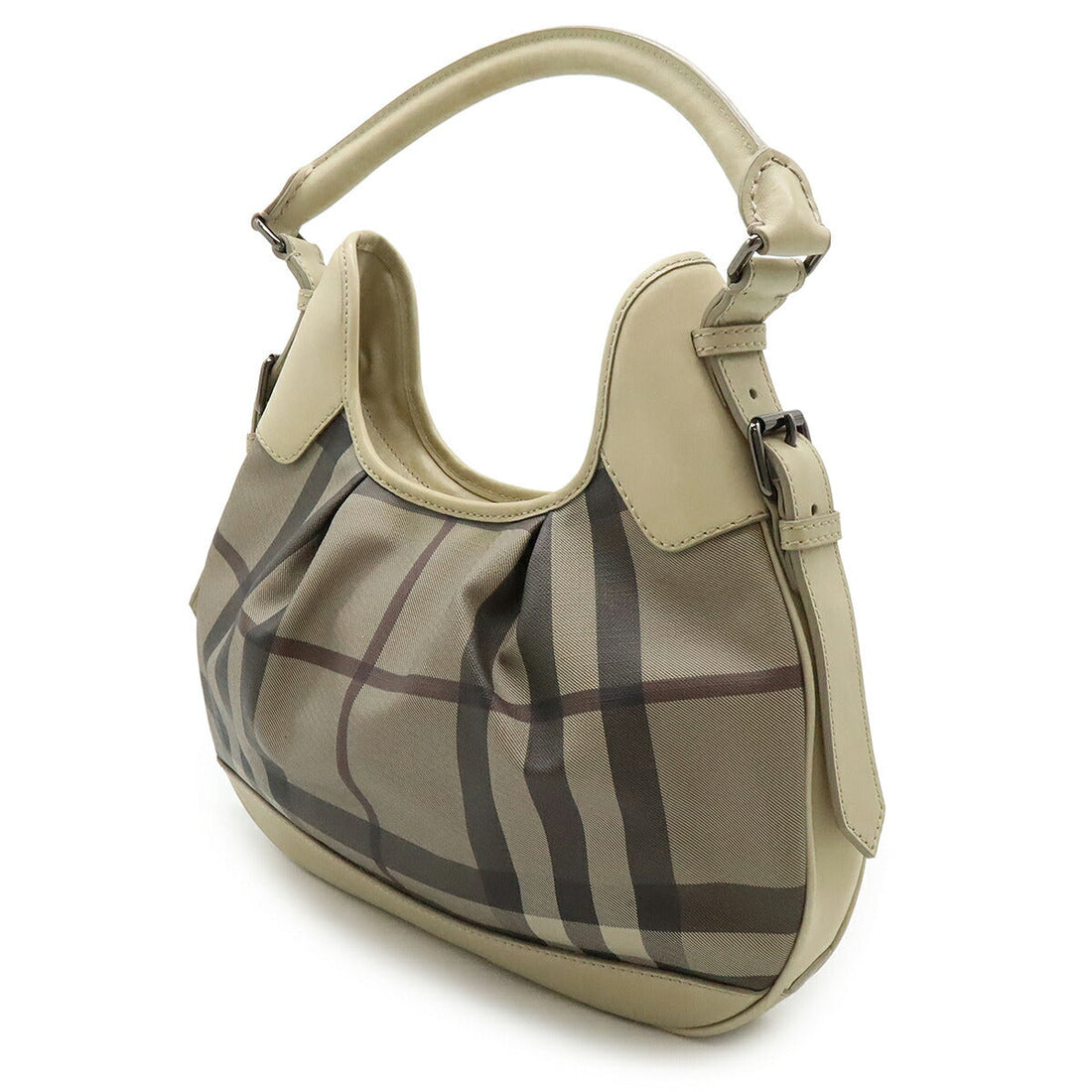Burberry Check PVC Leather Shoulder Bag