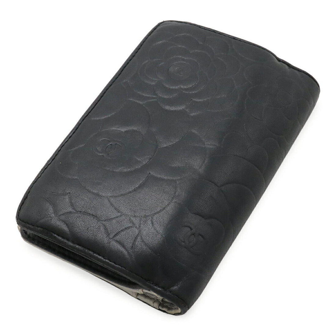 Chanel Camellia Lambskin Wallet