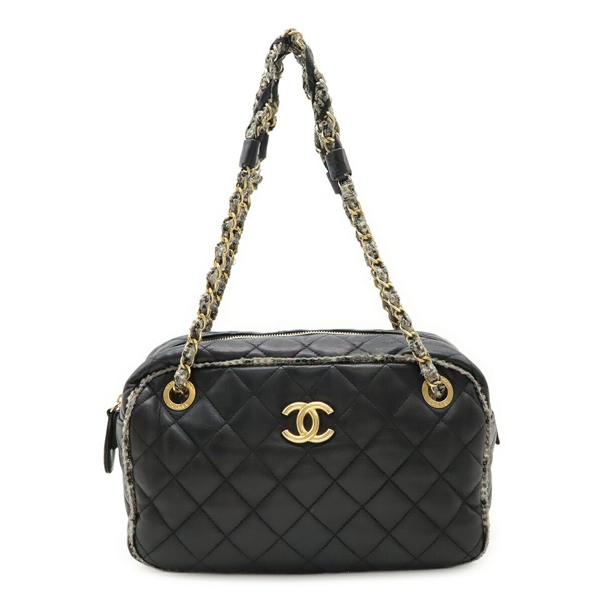 Chanel Matelasse Coco Mark Lambskin Shoulder Bag