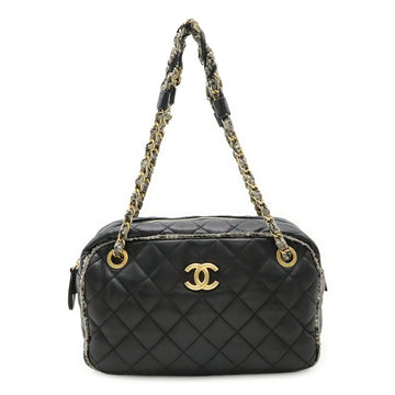 Chanel Matelasse Coco Mark Lambskin Shoulder Bag