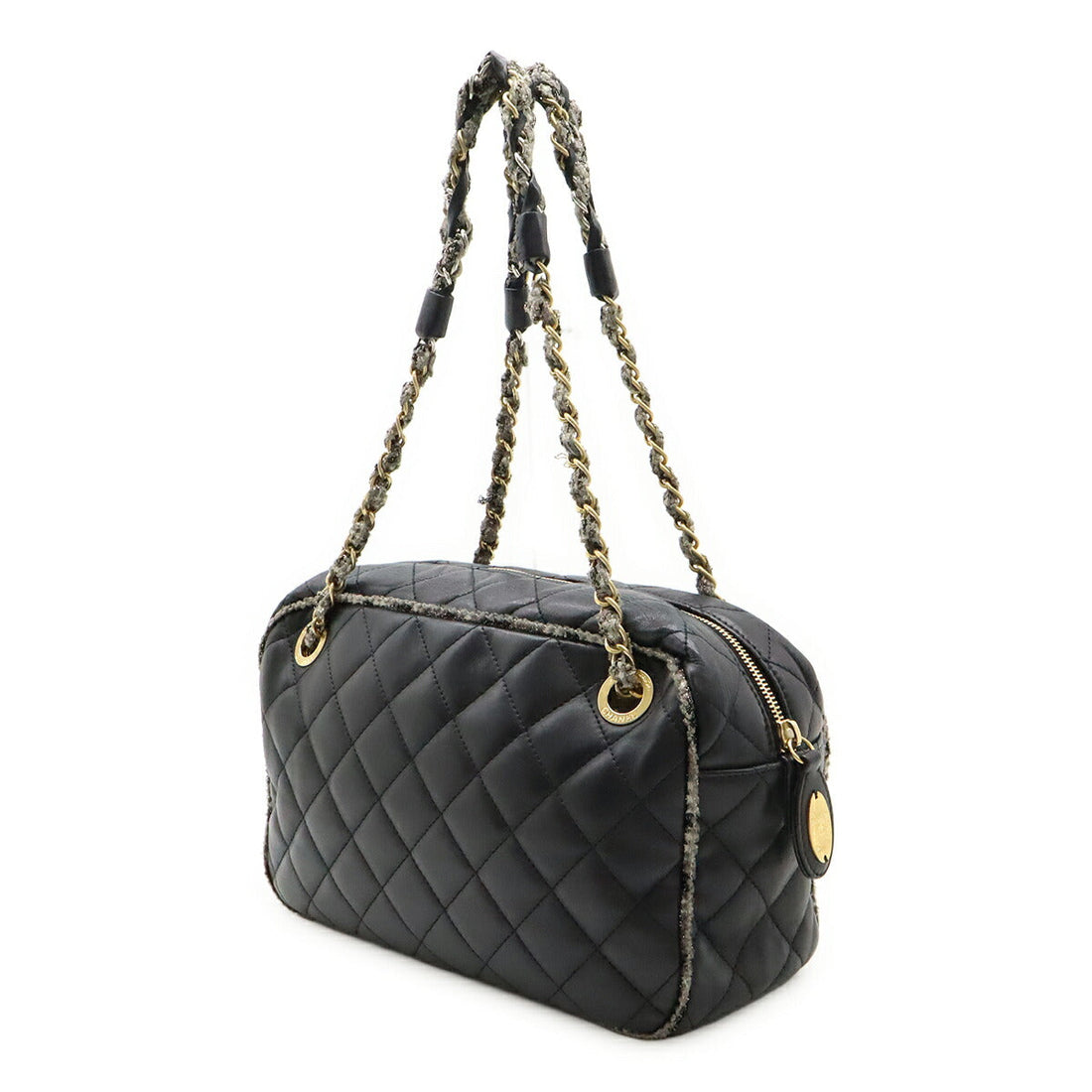 Chanel Matelasse Coco Mark Lambskin Shoulder Bag