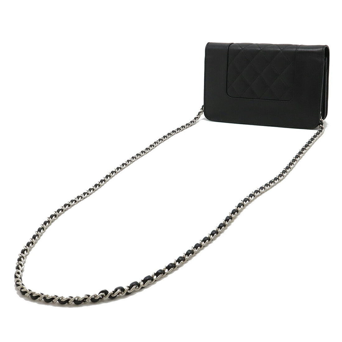 Chanel Mademoiselle Calfskin Chain Wallet Shoulder Bag