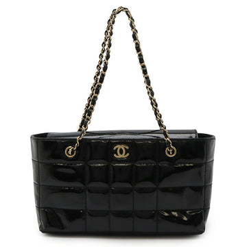 Chanel Choco Bar Patent Leather Shoulder Bag