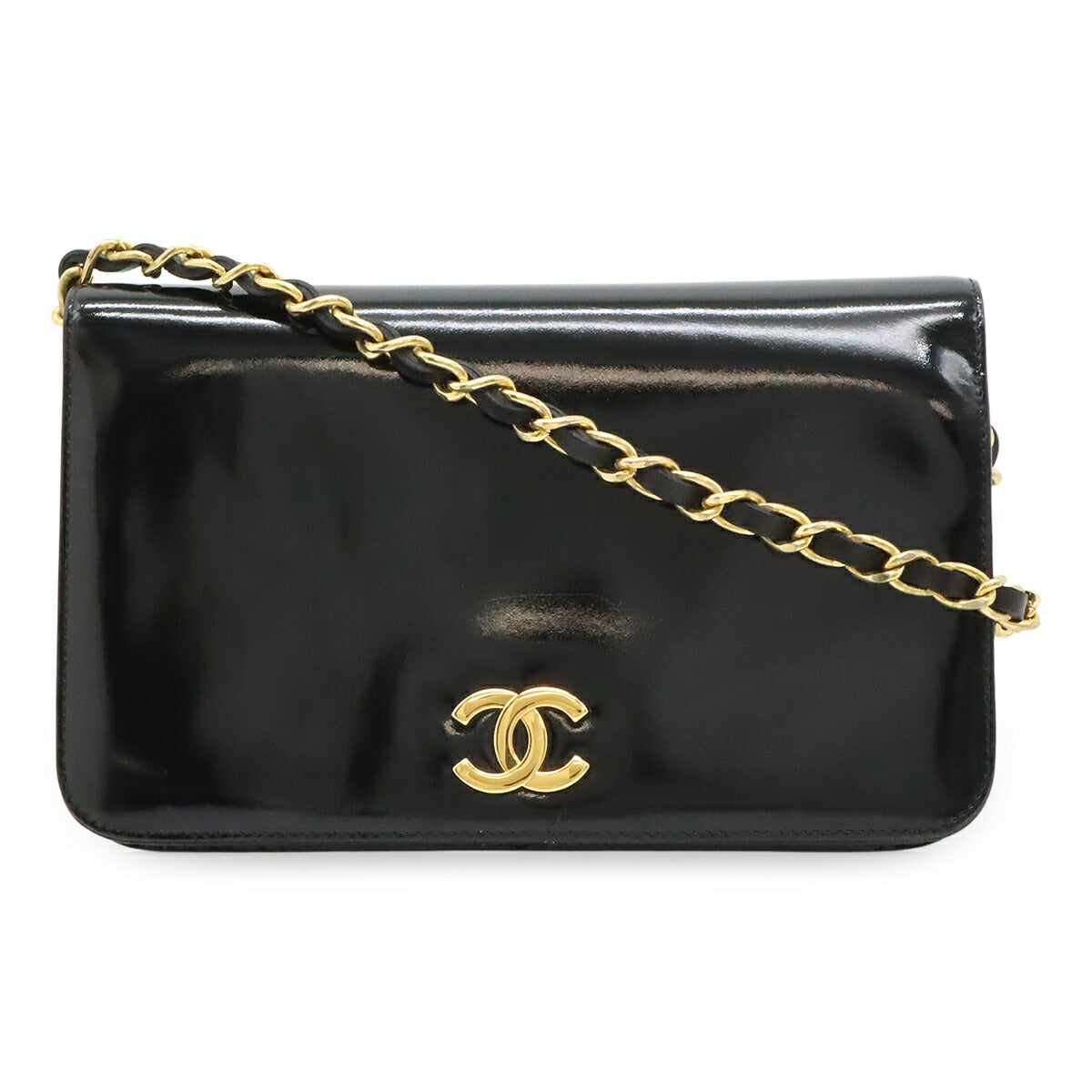 Chanel Patented Leather Shoulder Bag