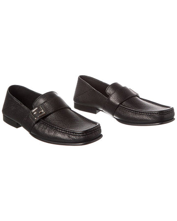 Fendi Ff Leather Loafer