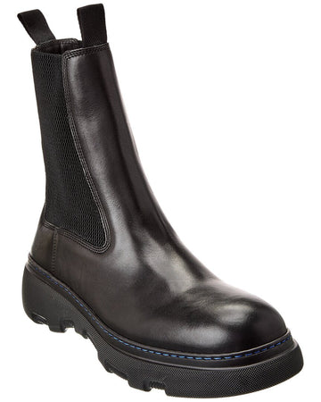 Burberry Creeper Leather Chelsea Boot