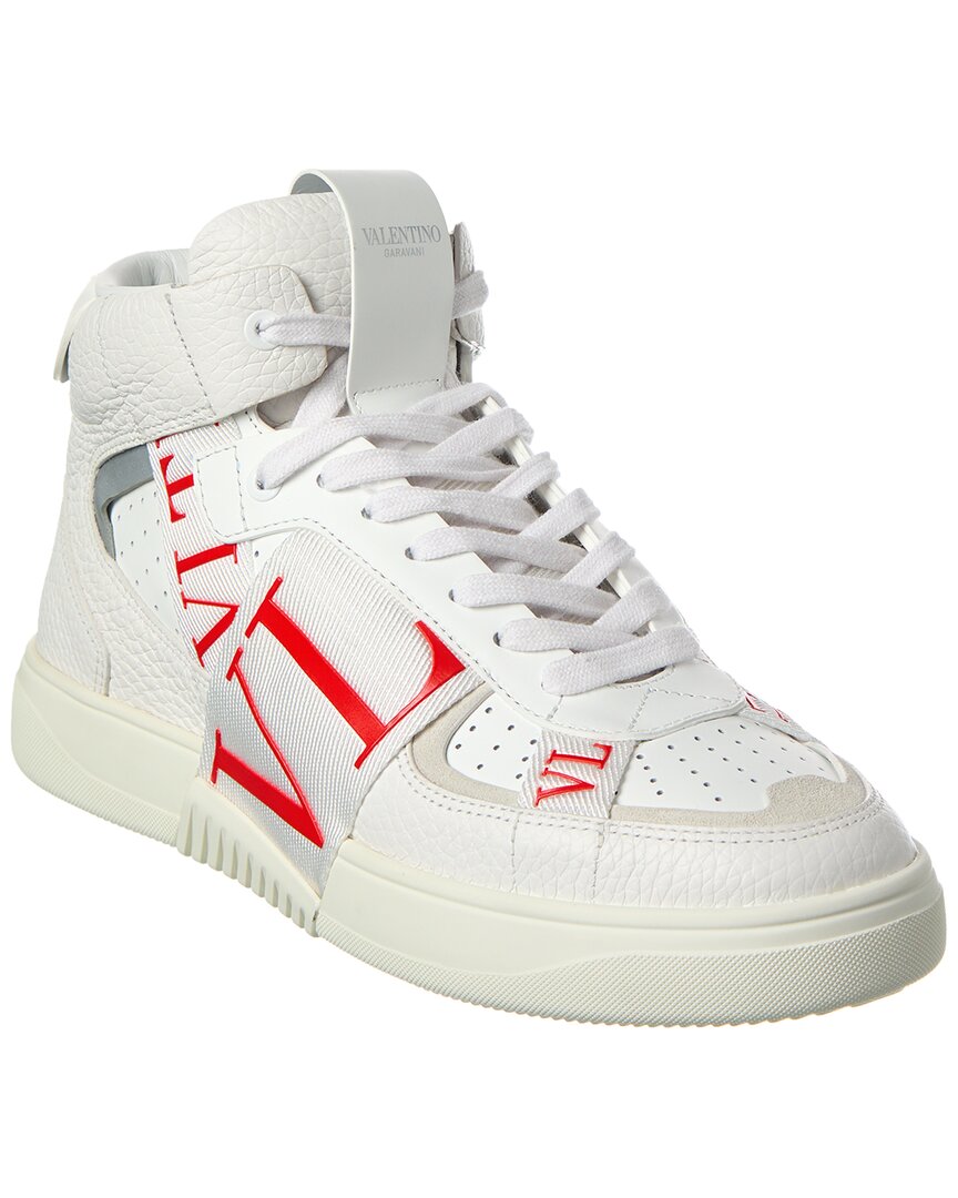 Valentino Vltn Leather High-Top Sneaker