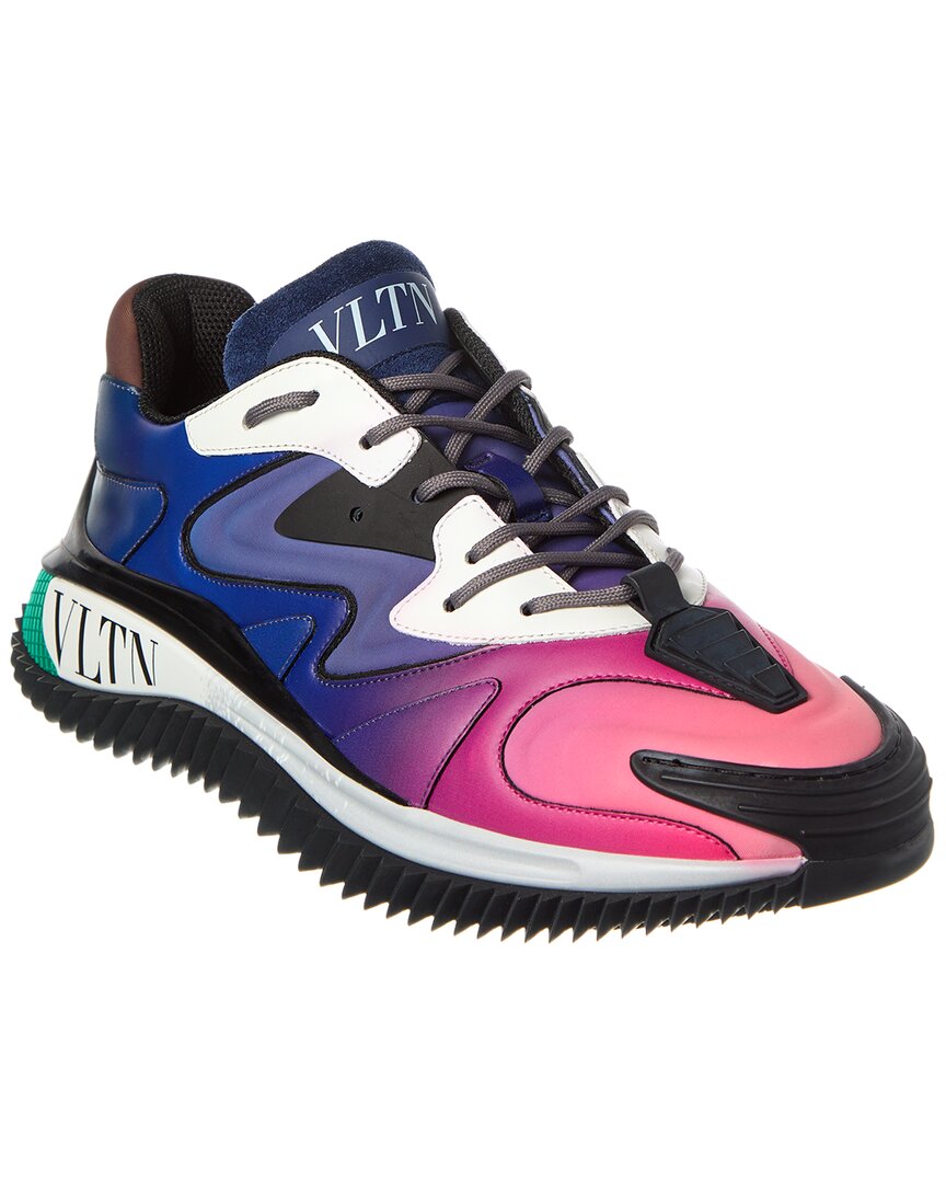 Valentino Vltn Canvas & Leather Sneaker