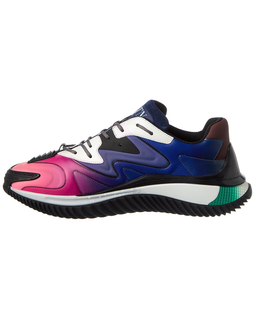 Valentino Vltn Canvas & Leather Sneaker