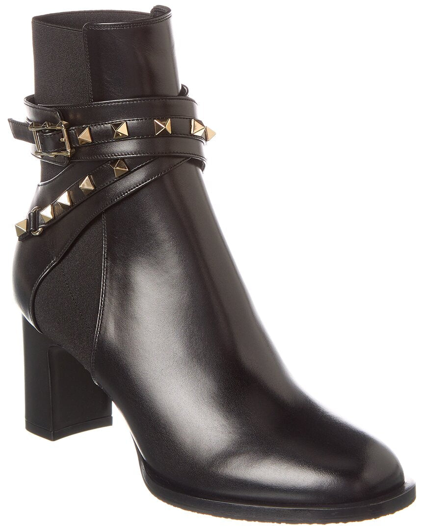Valentino Rockstud 90 Leather Bootie