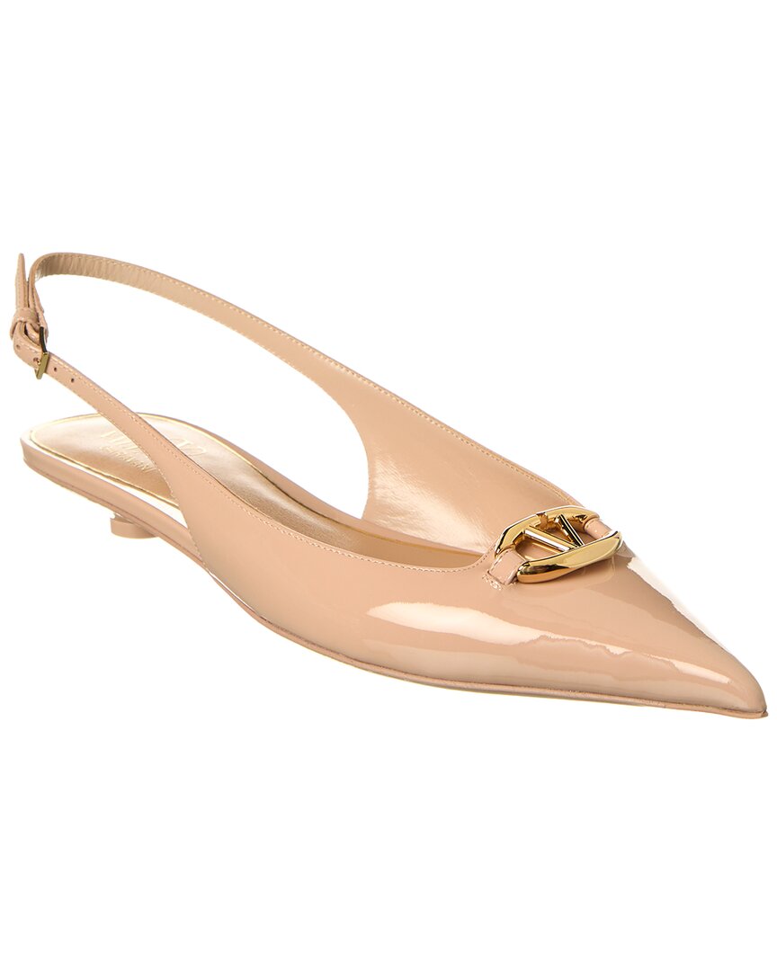 Valentino Vlogo Patent Slingback Pump