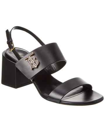 Burberry Motif Monogram Leather Sandal
