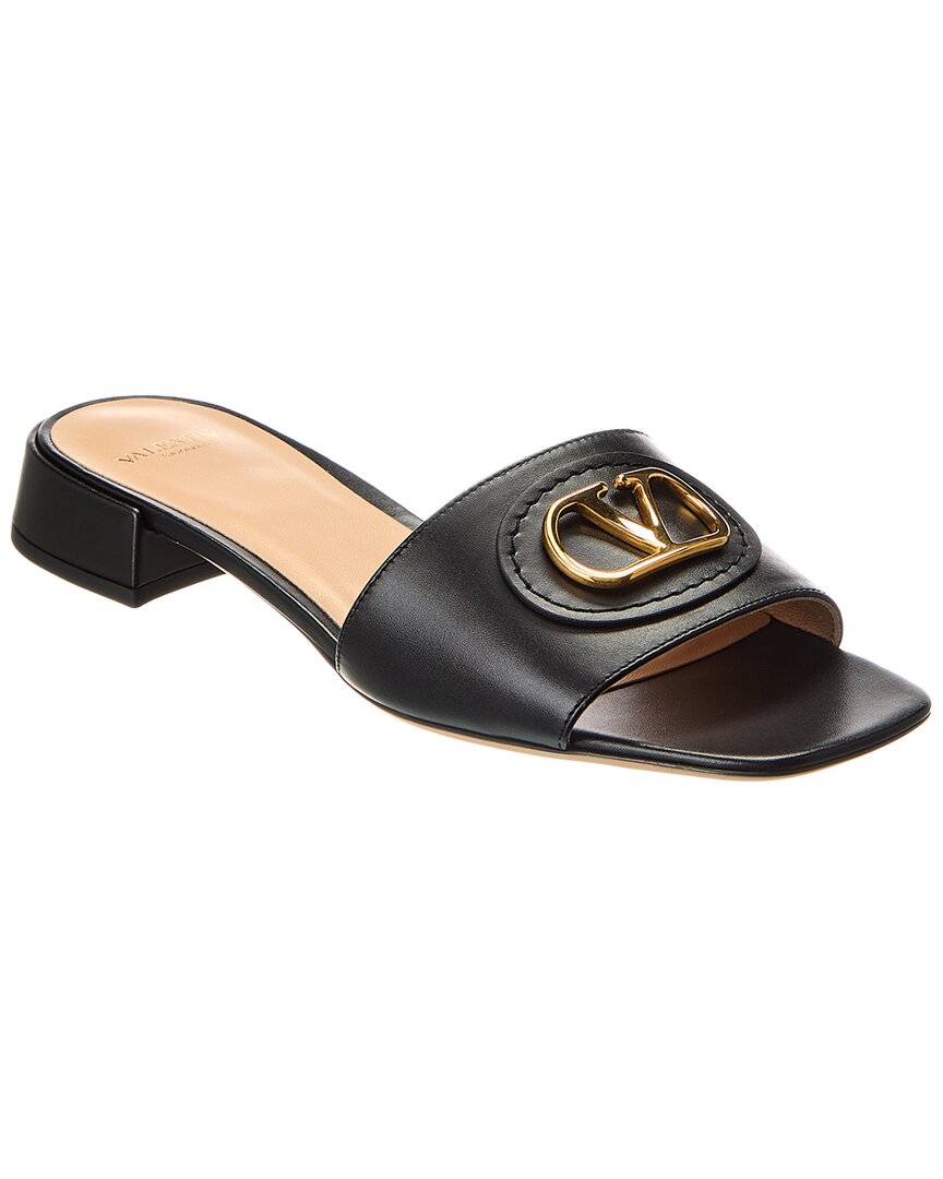 Valentino Vlogo Signature Leather Sandal