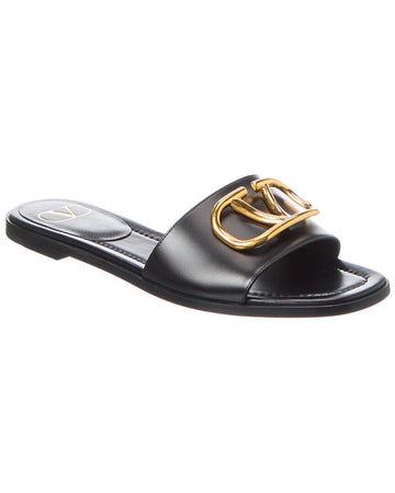 Valentino Vlogo Signature Leather Sandal