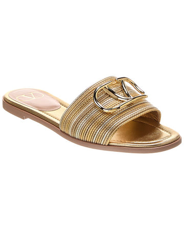 Valentino Vlogo Leather Sandal