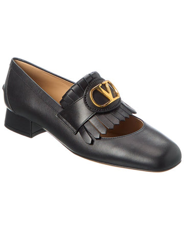 Valentino Vlogo 25 Leather Loafer