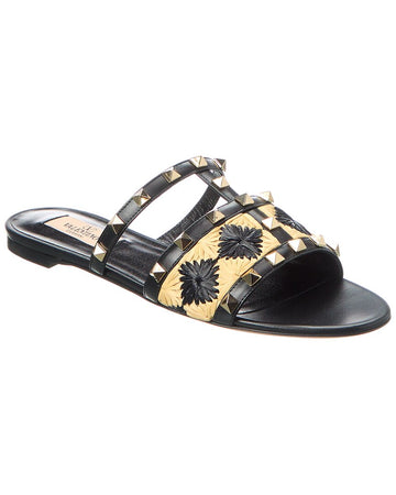 Valentino Rockstud Leather Sandal