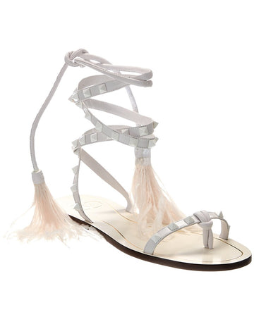 Valentino Rockstud Leather Sandal