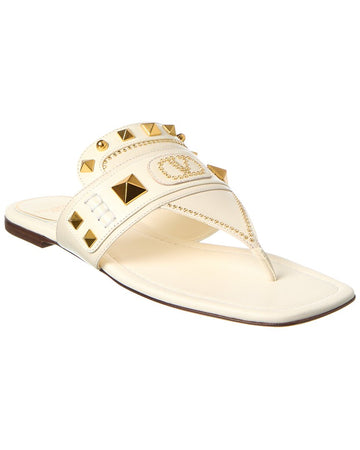 Valentino Vlogo Leather Sandal