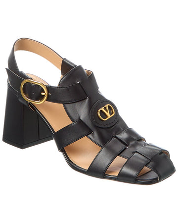 Valentino Vlogo 75 Leather Sandal