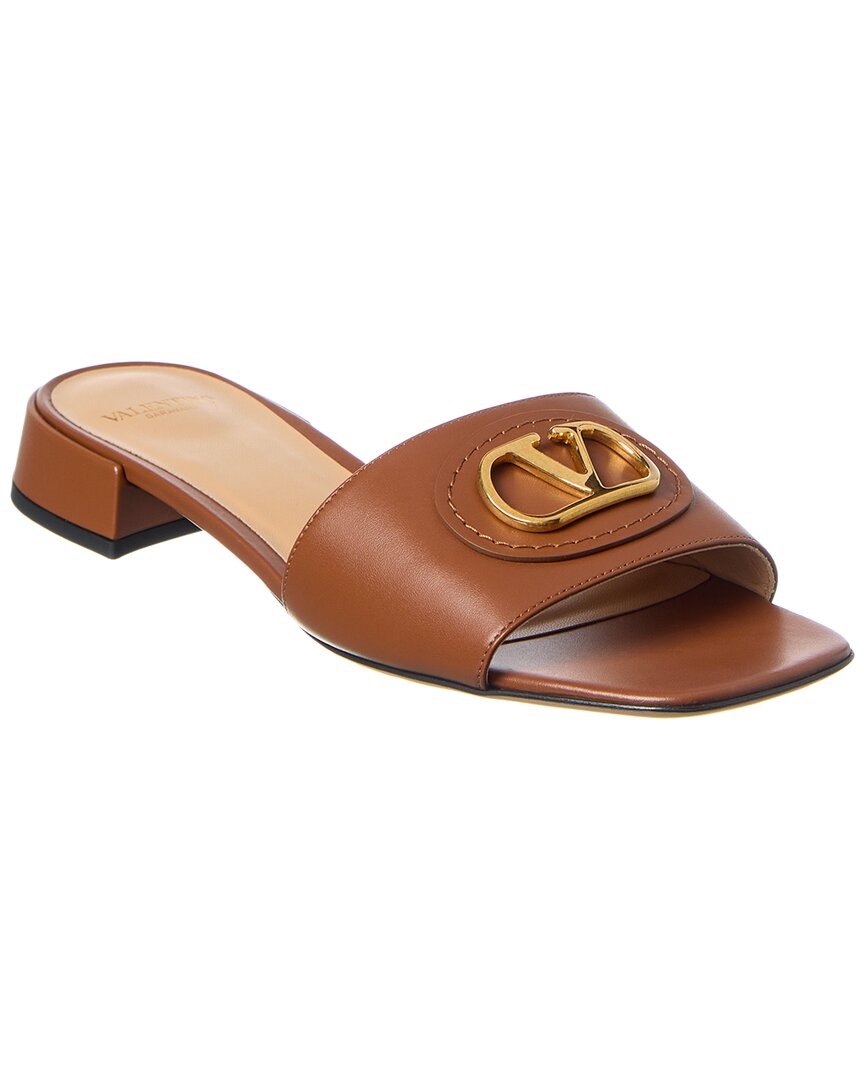 Valentino Vlogo Signature Leather Sandal