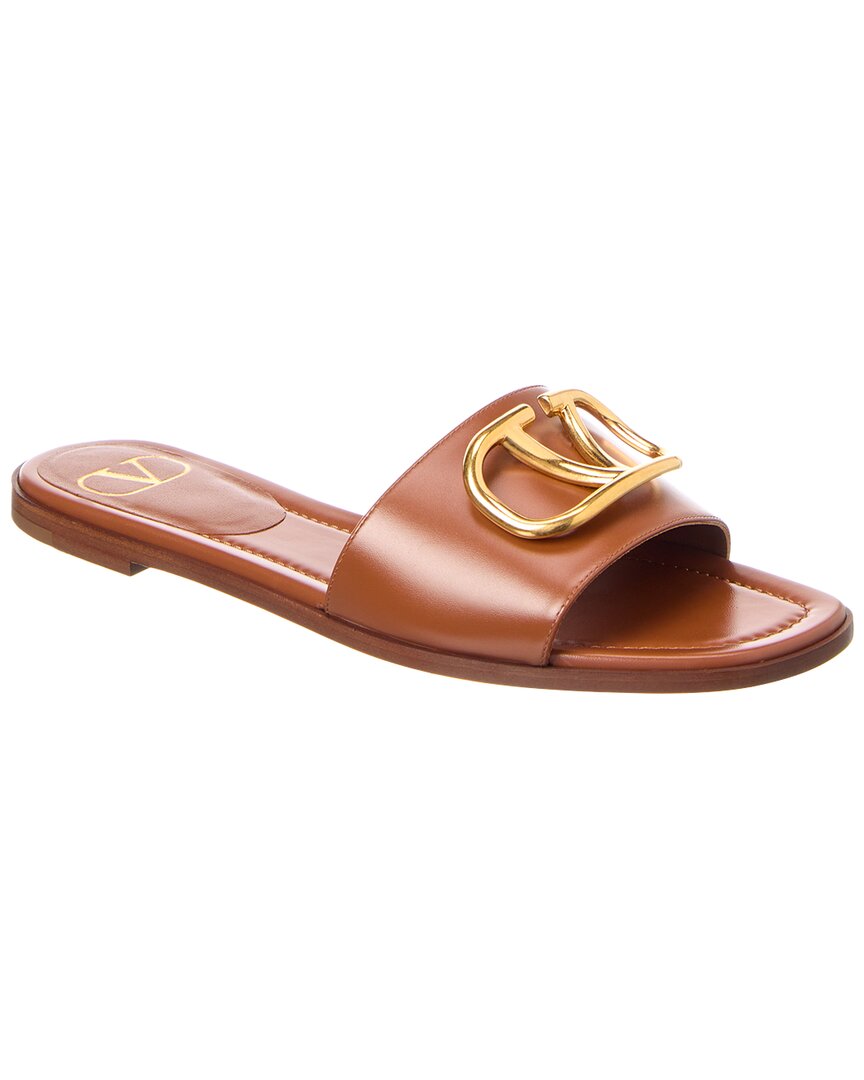 Valentino Vlogo Signature Leather Sandal