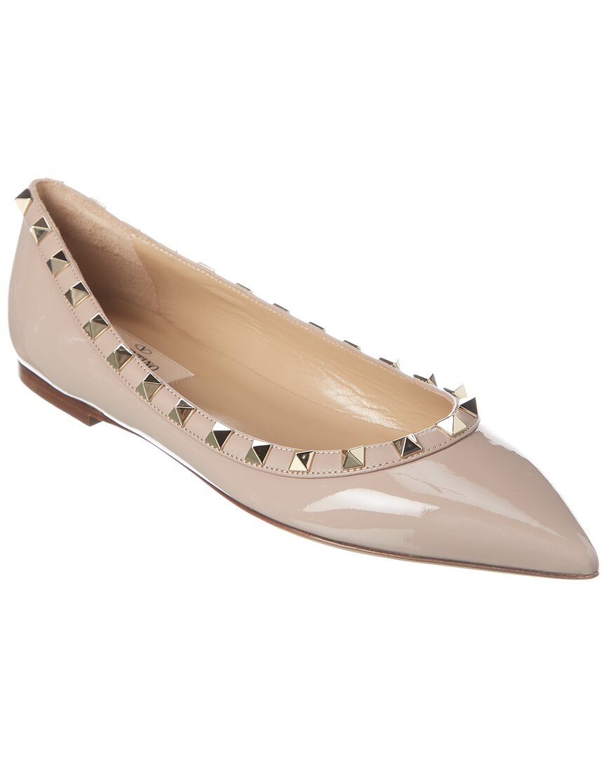 Valentino Rockstud Patent Ballet Flat