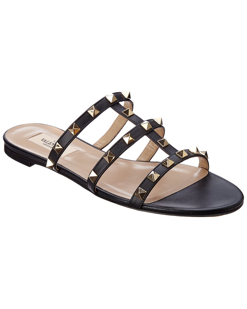 Valentino Rockstud Caged Leather Sandal