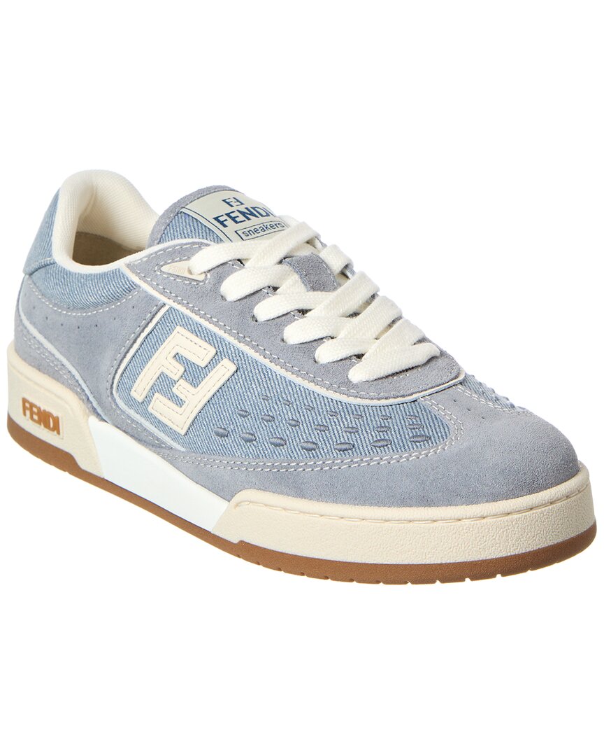 Fendi Match Denim & Suede Sneaker