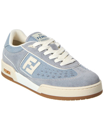 Fendi Match Denim & Suede Sneaker