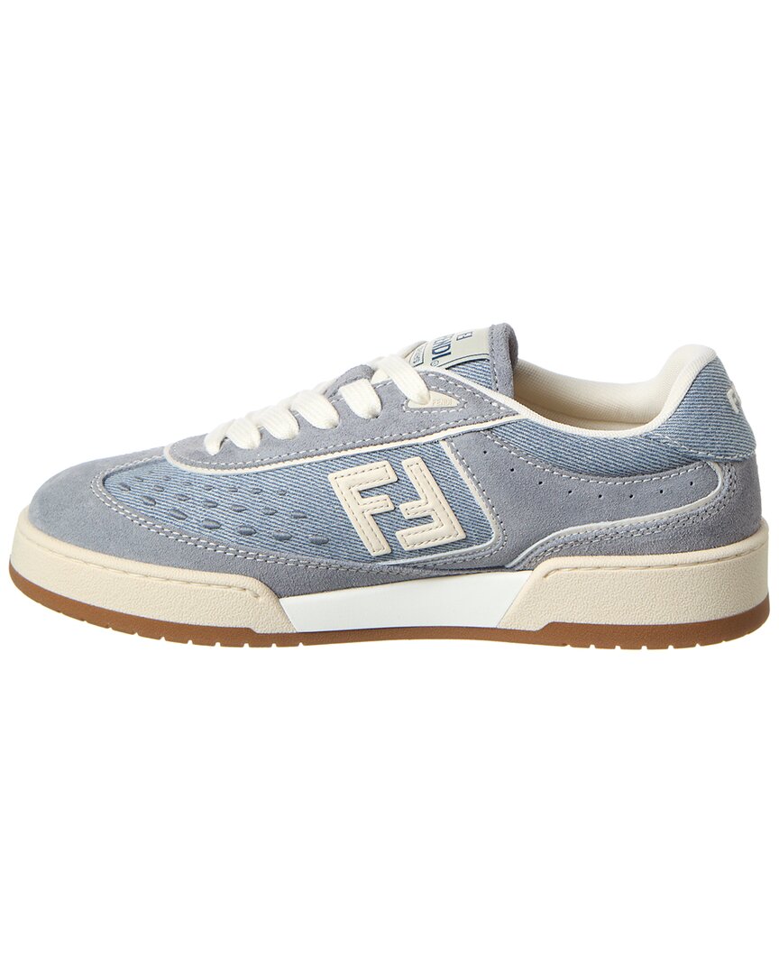 Fendi Match Denim & Suede Sneaker