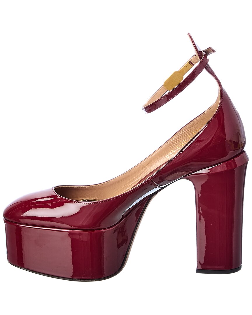 Valentino Vlogo 120 Patent Ankle Strap Platform Pump