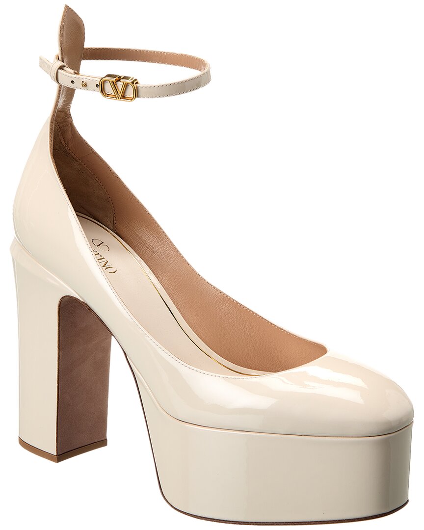 Valentino Vlogo 120 Patent Ankle Strap Platform Pump