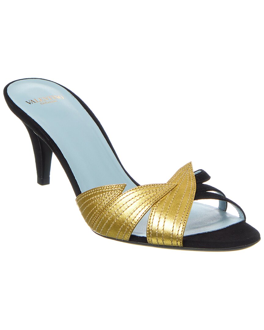Valentino Foliefoliage 65 Suede Sandal