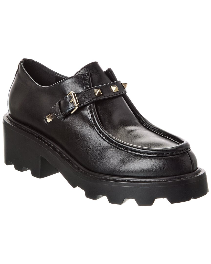 Valentino Rockstud Leather Loafer