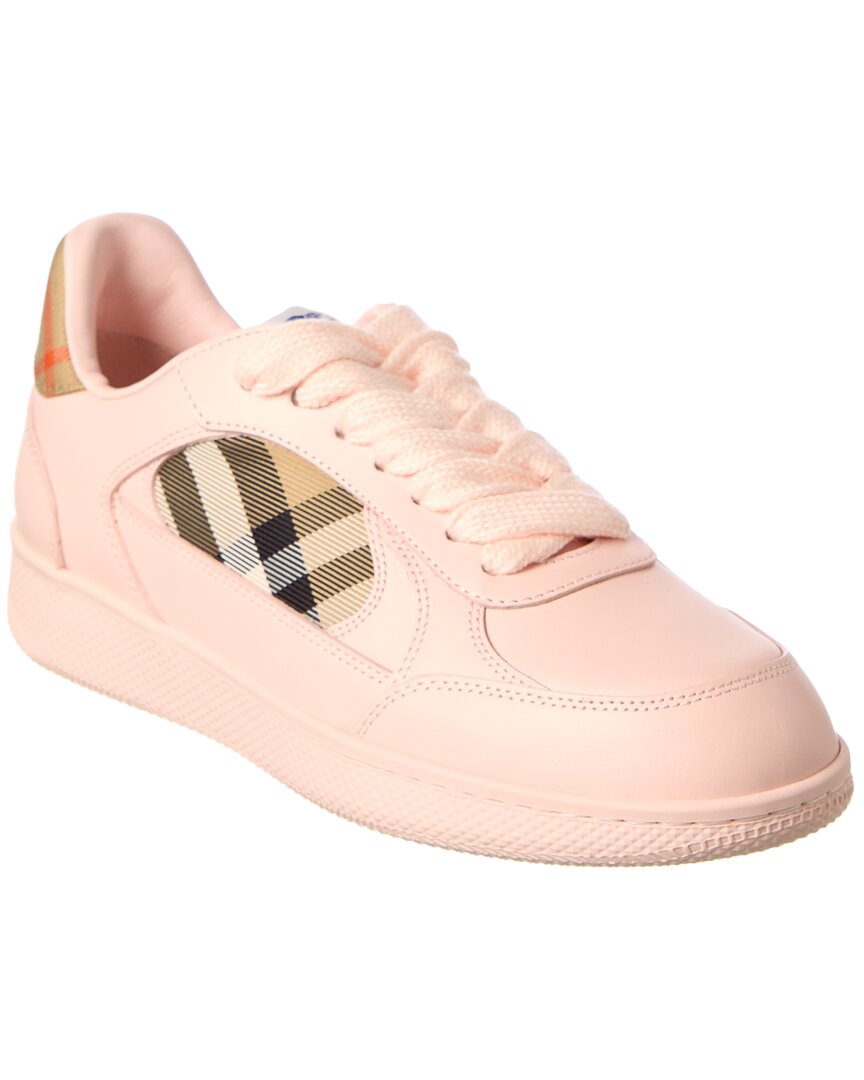 Burberry Terrace Check Canvas & Leather Sneaker