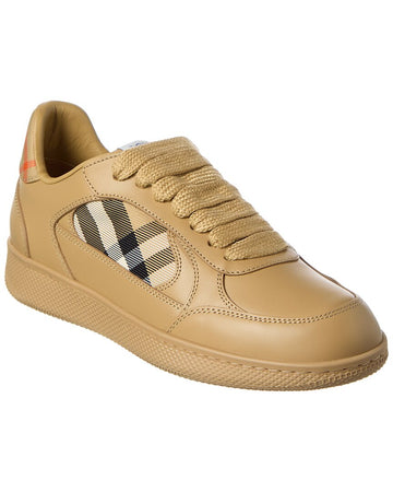 Burberry Terrace Check Canvas & Leather Sneaker