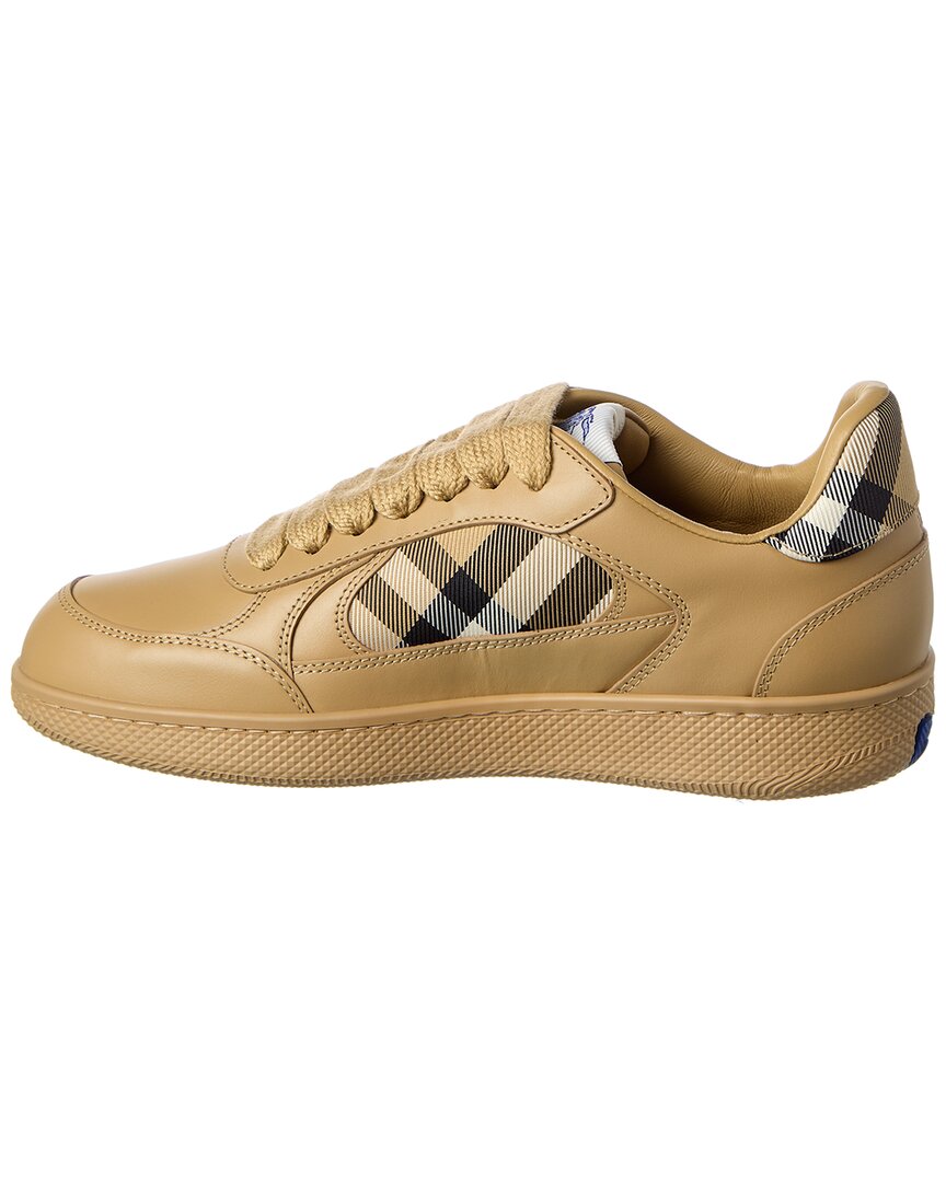 Burberry Terrace Check Canvas & Leather Sneaker