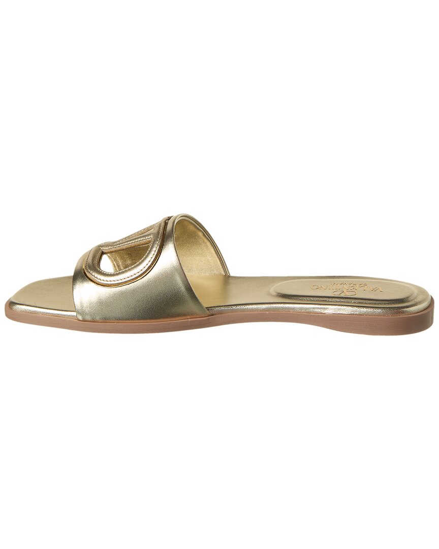 Valentino Vlogo Cutout Leather Sandal