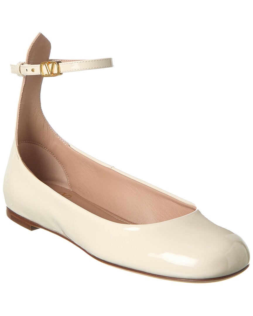 Valentino Tan Go Patent Flat