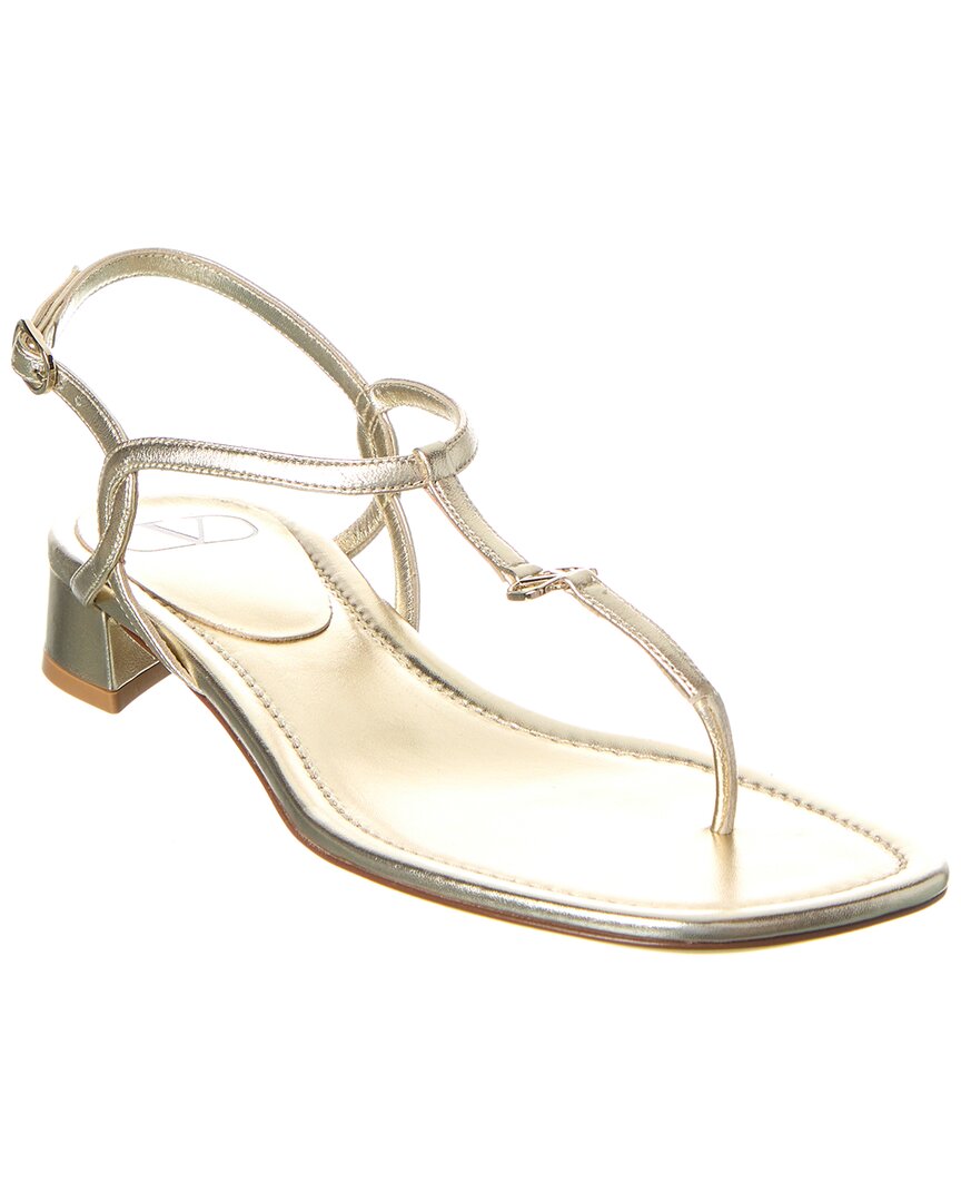 Valentino Vlogo Leather Sandal