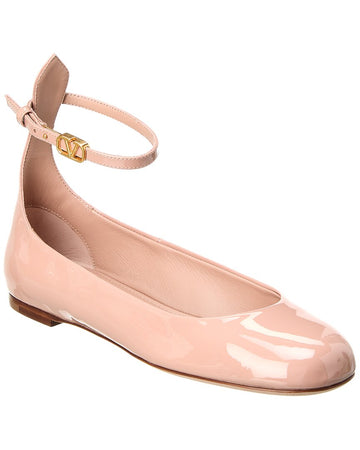 Valentino Tan Go Patent Flat