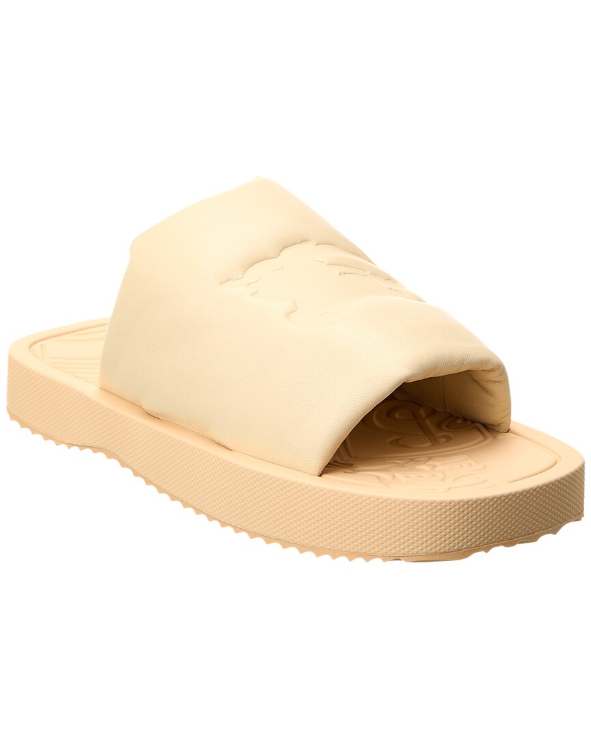 Burberry Ekd Slab Leather Slide