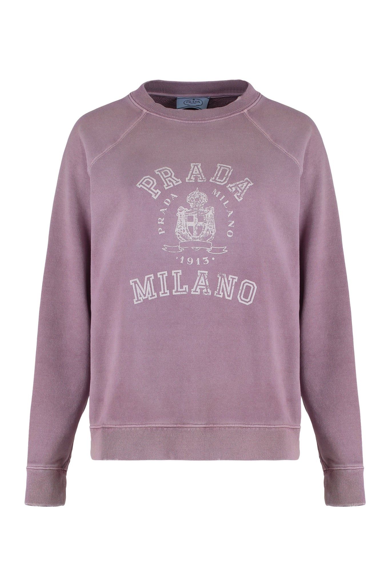 PRADA Distressed Cotton Sweatshirt for Women - SS25