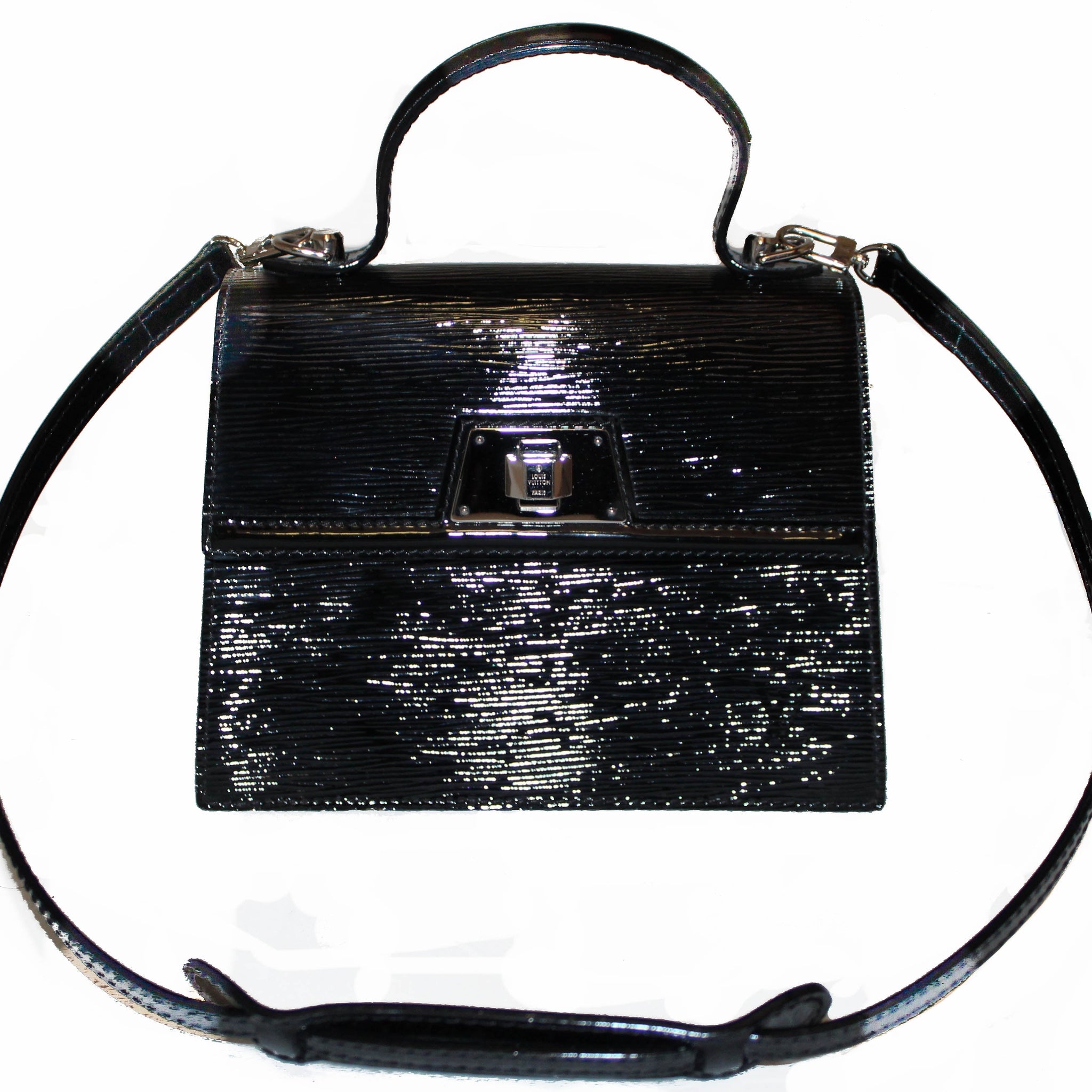 Louis Vuitton Black Electric Epi Leather Sevigne PM Bag