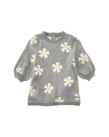 Chloé Girls  Wool-Blend Sweaterdress, 02A, Grey