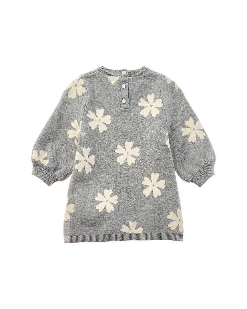 Chloé Girls  Wool-Blend Sweaterdress, 02A, Grey