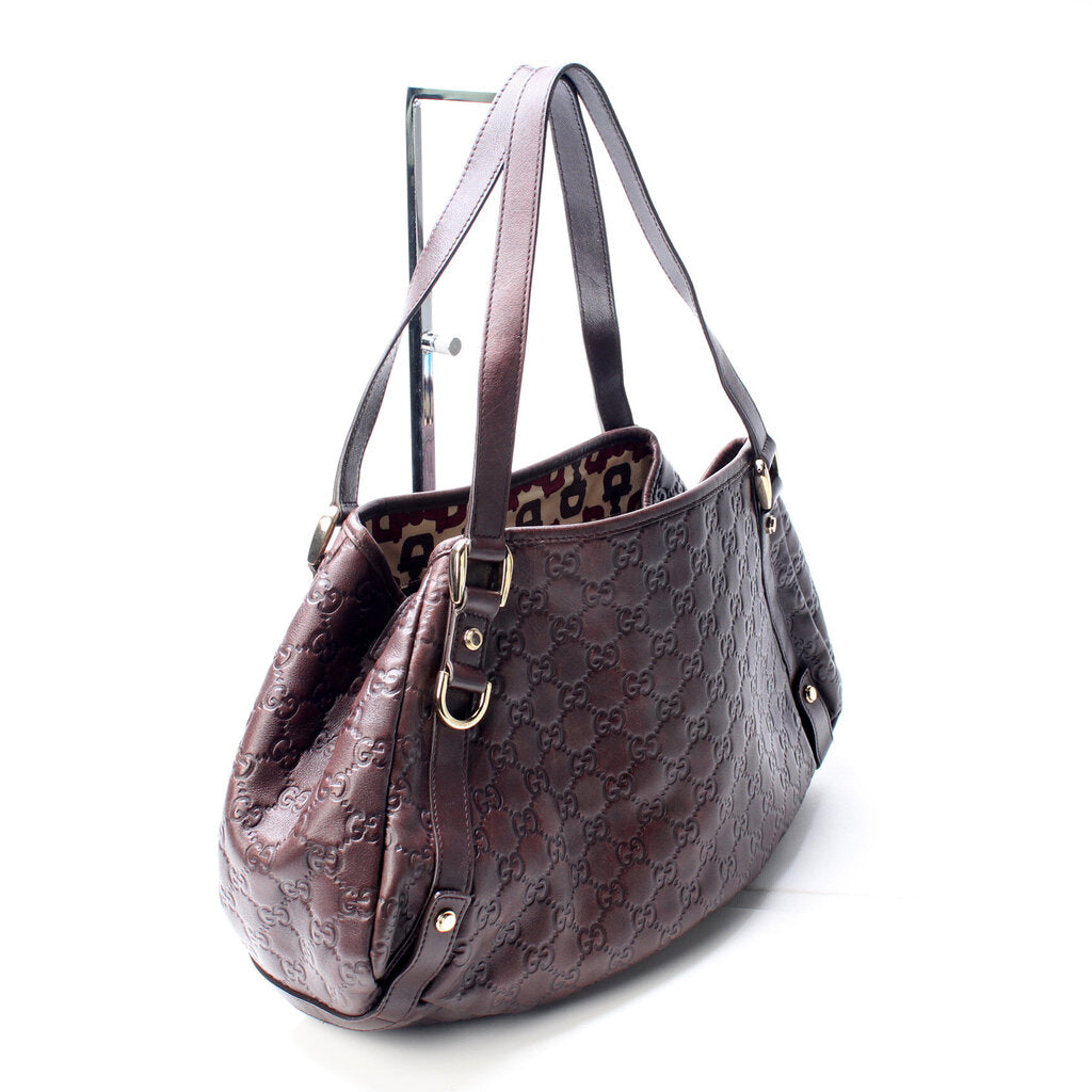 130736 Abbey Leather Tote Medium