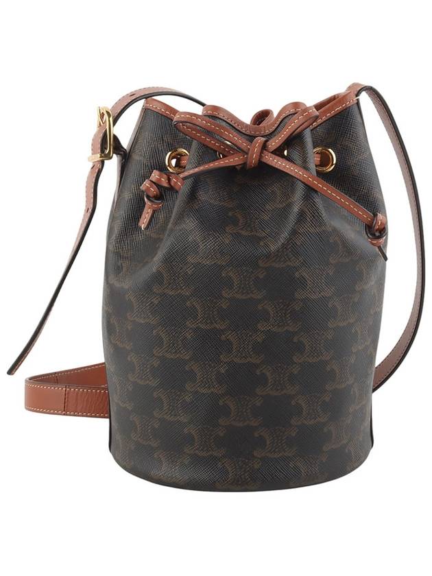 CELINE 191142BZJ Triomphe Drawstring Bucket Bag Small 34311Y