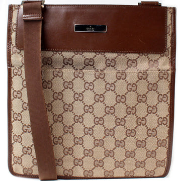 019-0348 GG Canvas Flat Crossbody